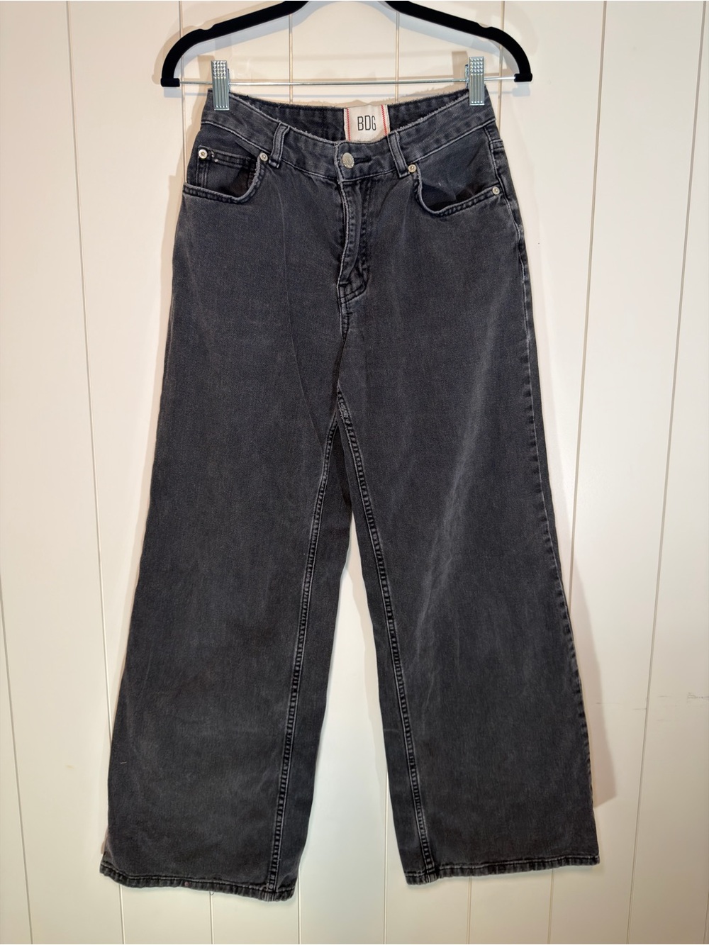 Bdg black wide leg jeans